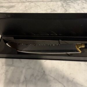 Champagne  Opening Black and Gold Sabre